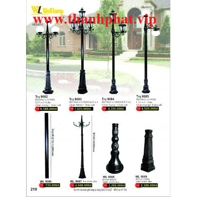 Trụ Đèn Sân Vườn 9082-8083-9084-9085