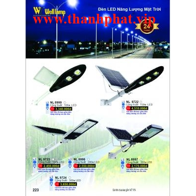 Đèn Đường Led Năng Lượng Mặt Trời NL 8999-9722-9723-9724