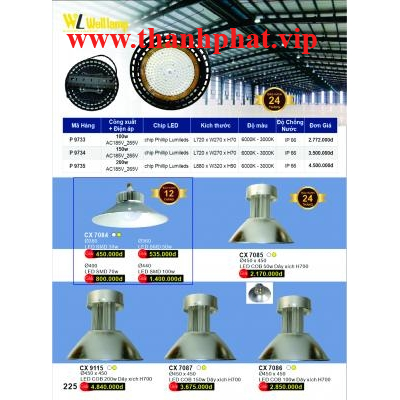 Đèn Led Nhà Xưởng Cao Cấp