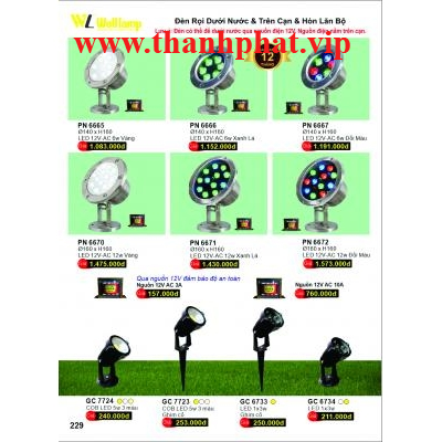 Đèn Rọi Hồ Cá Dưới Nước