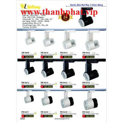 Đèn Thanh Ray Rọi 3 Chức Năng