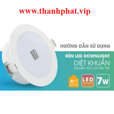 Đèn Led Downlight Diệt Khuẩn AT21.UV 90/7W